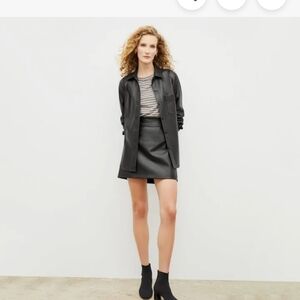 Mm Lafleur Sierra Faux Leather Shacket Nwt